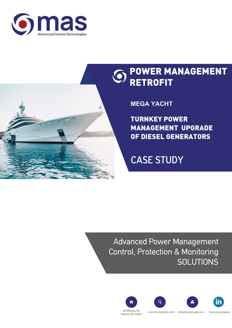 Turnkey Diesel Generator Power Management Retrofit for Mega Yacht