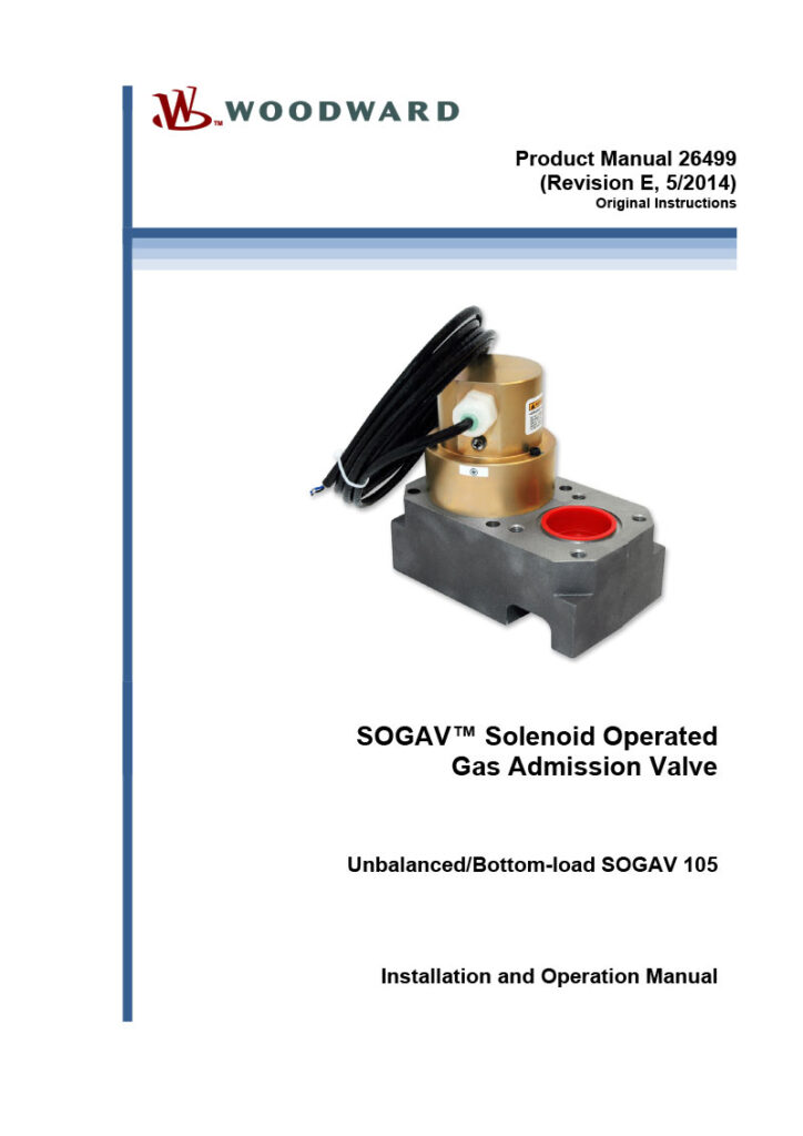 Woodward Sovag – Product Manual